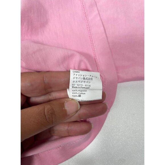 Loewe Blurred Anagram Cotton Cropped T-shirt In Pink RARE SZ L - Picture 14 of 15
